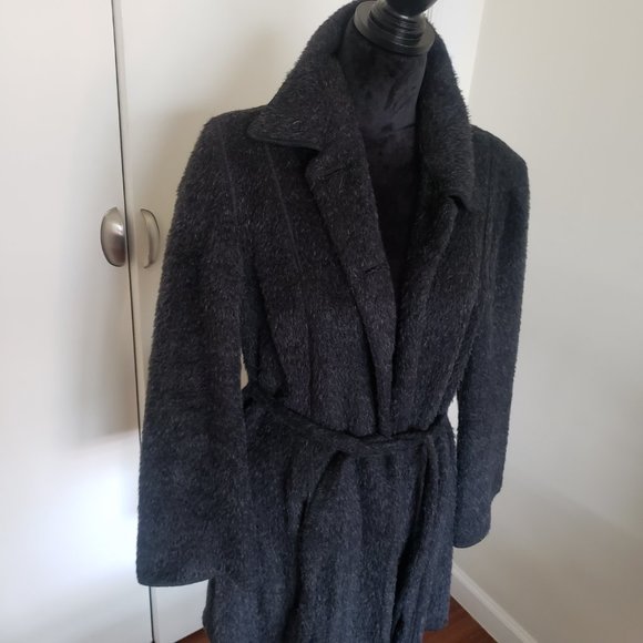 Italian 3/4 length Wool Coat Size 10 - Picture 4 of 4
